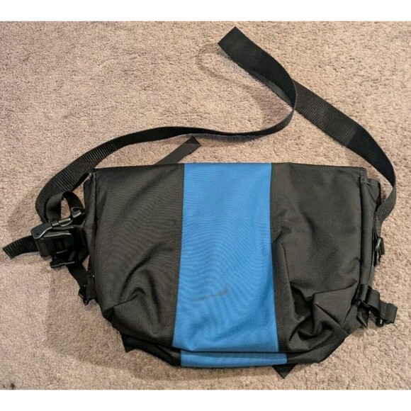 RARE Timbuk2 Google Chrome Blue / Black Messenger Bag Made in San Francisco - Picture 3 of 10